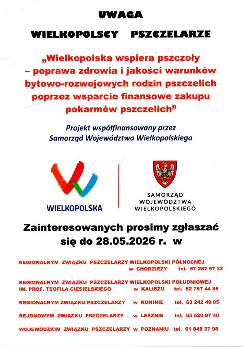 Światowy Dzień Pszczoły i projekt wsparcia pszczelarstwa w regionie